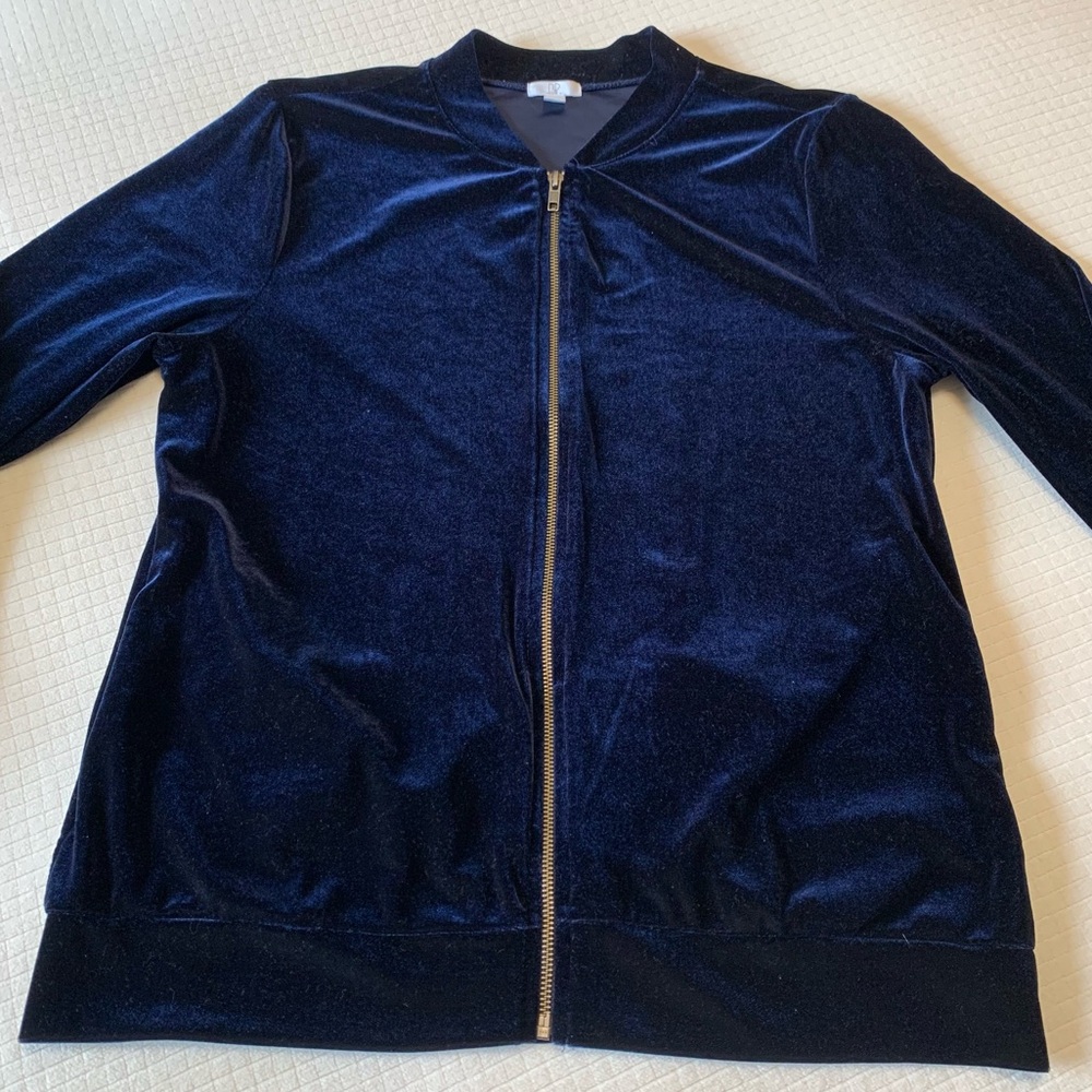 BP midnight blue velour jacket - Picture 7 of 10